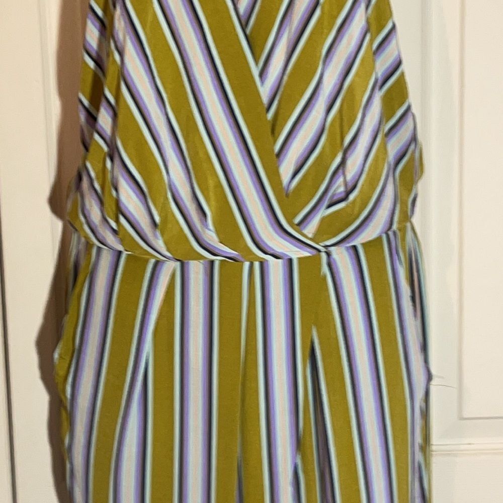 Astr Multicolored Striped Full Length Jumpsuit M - Picture 5 of 16